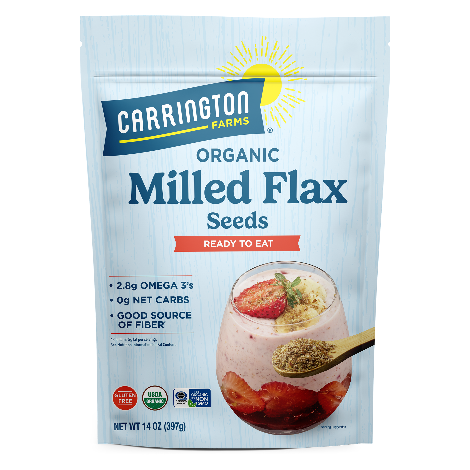 Organic Milled Flax Seeds | Carrington Farms