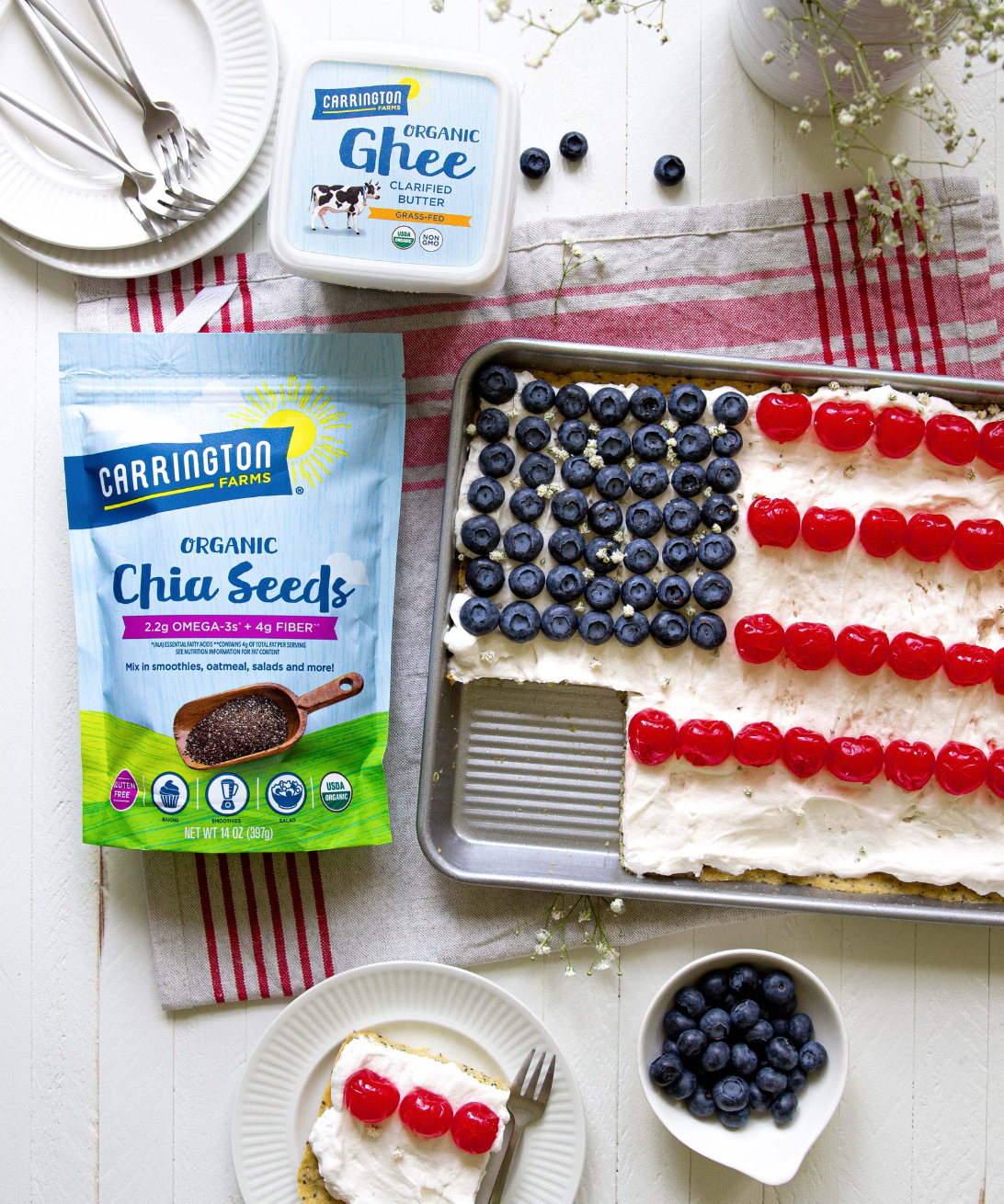 American Flag Fruit Pizza