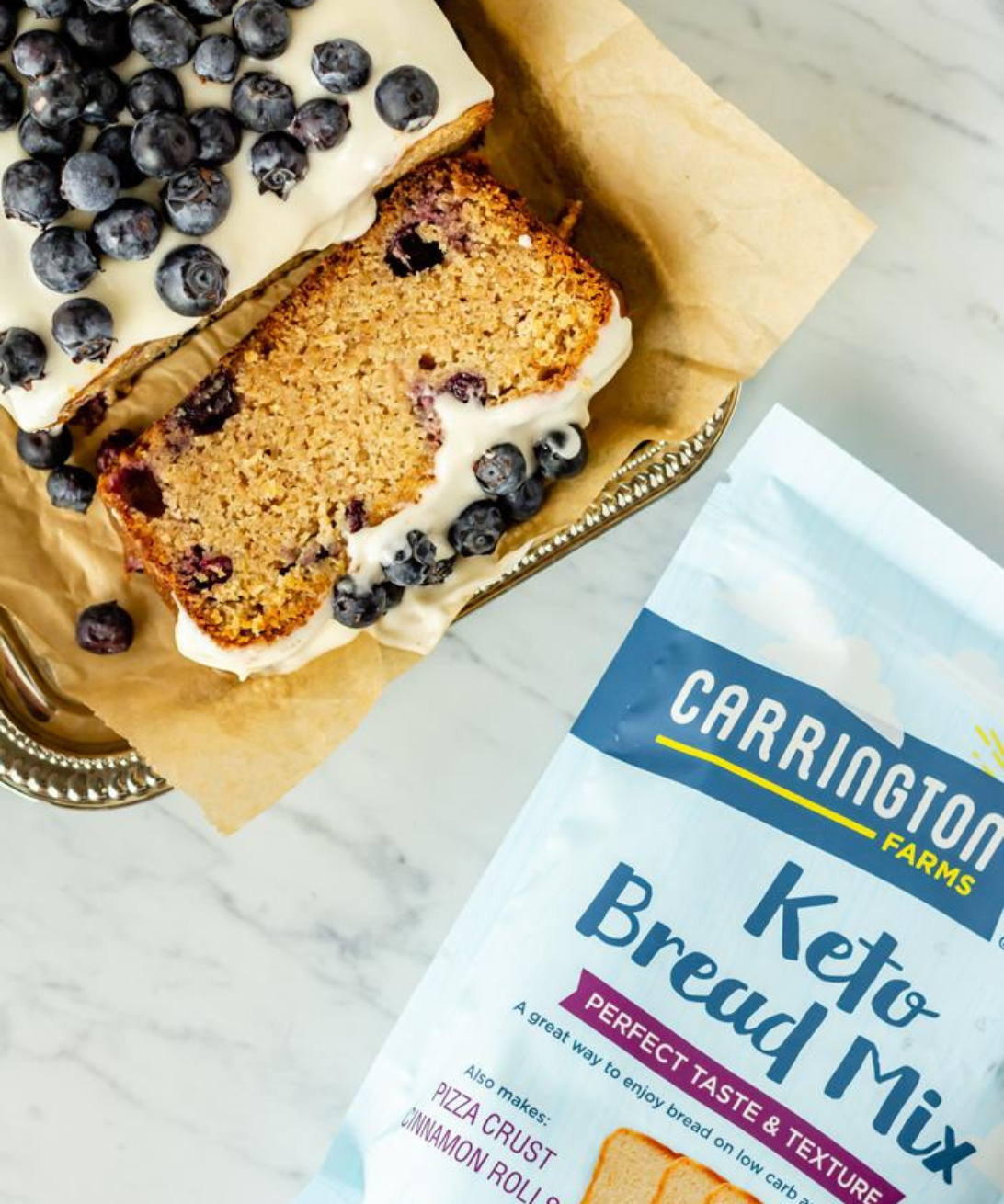 Keto Blueberry Bread