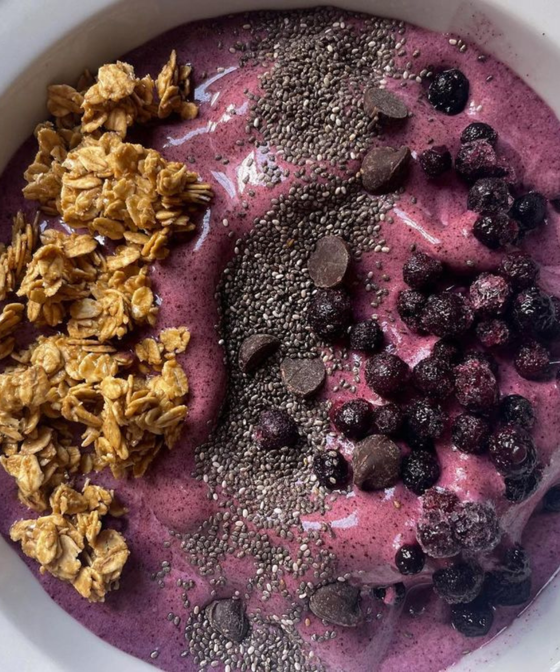 Chia Blueberry Smoothie Bowl