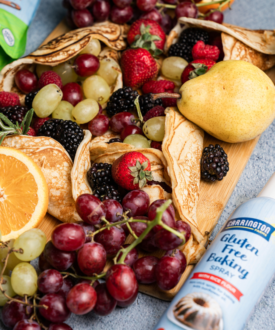 Sweet Potato Pancake Cornucopias