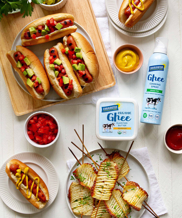 California Hot Dogs and Accordion Potatoes