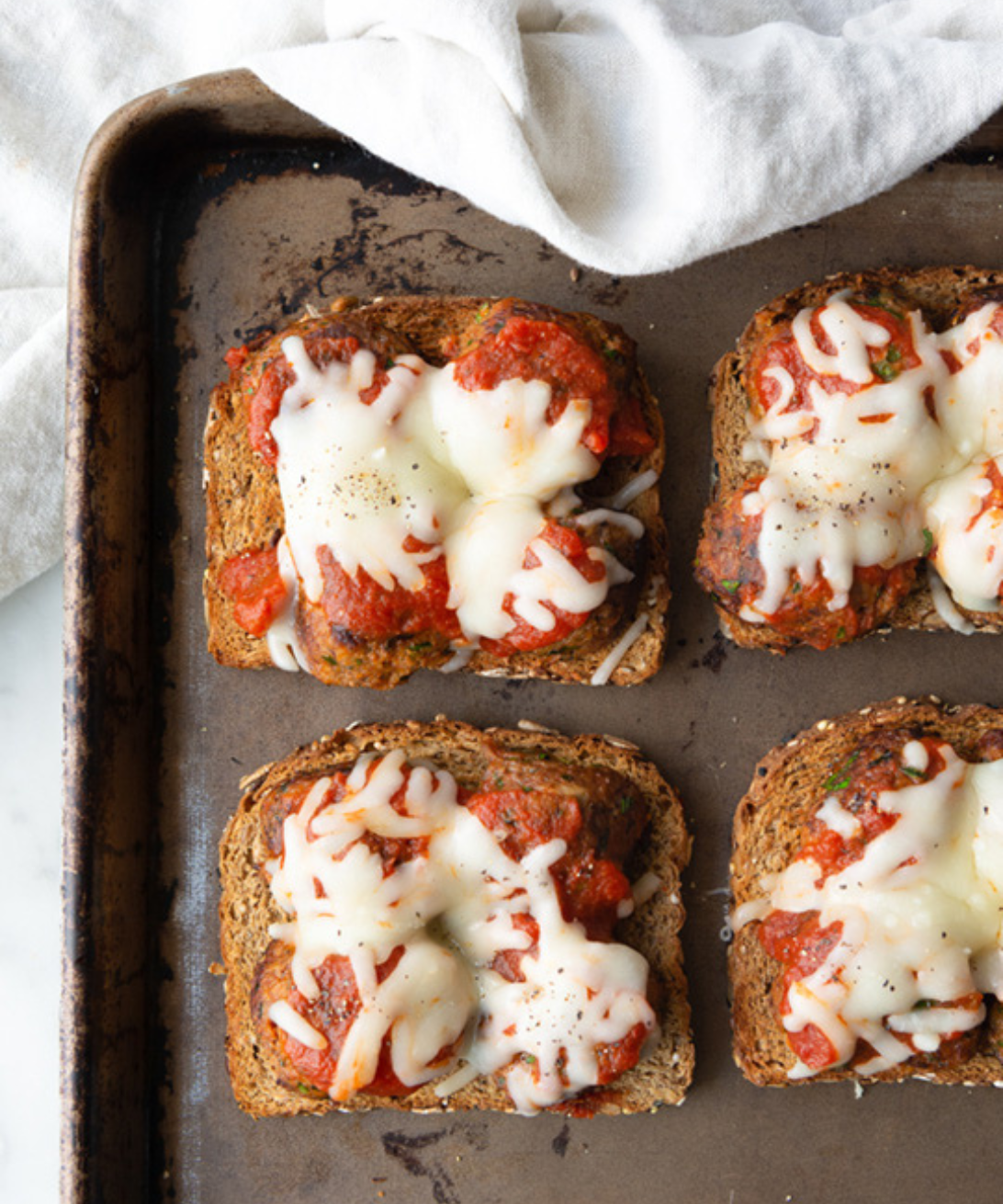 Multi-Purpose Meals During Quarantine - Meatball Sub on Whole Grain Toast