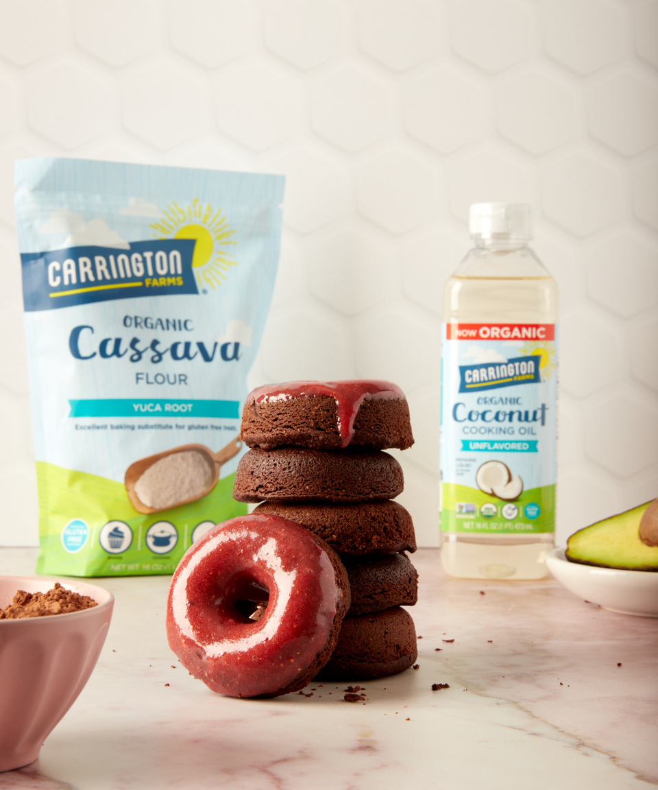 Chocolate Avocado Baked Mochi Donut 