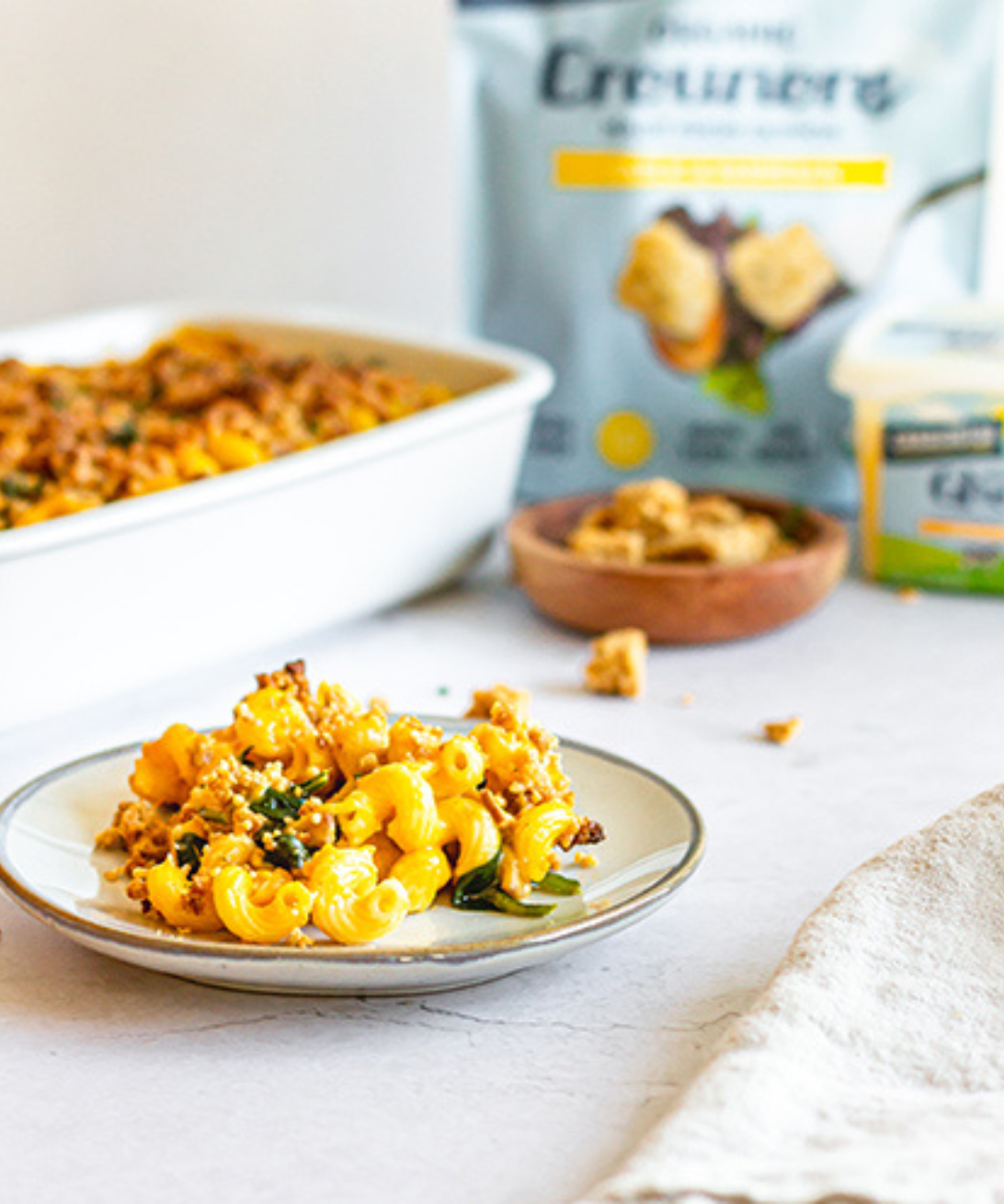 Spinach, Bacon and Pumpkin Mac and Cheese