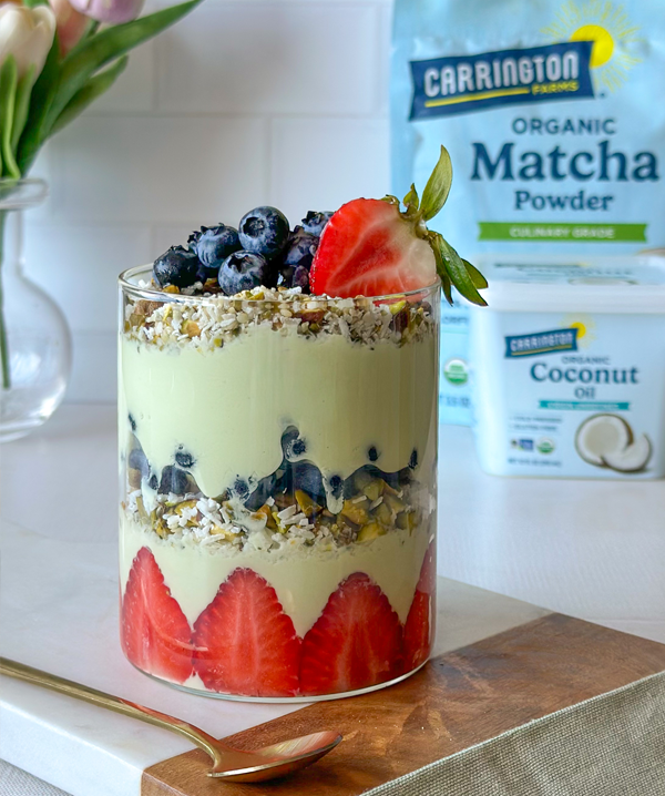 Spring Matcha & Berry Yogurt Parfaits 