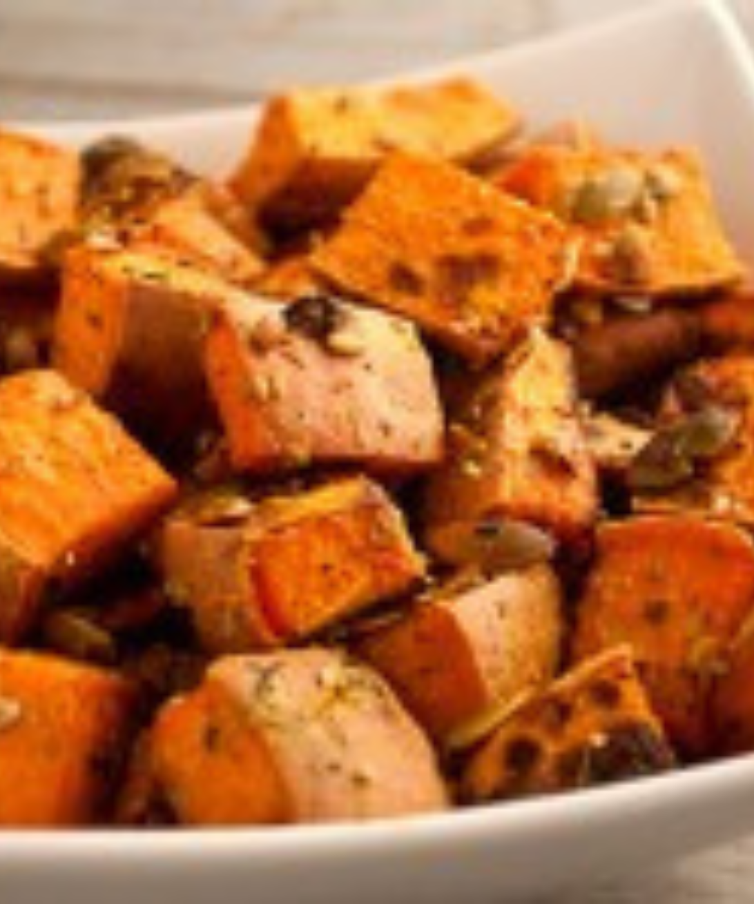 Coconut Oil Roasted Sweet Potatoes for Thanksgiving