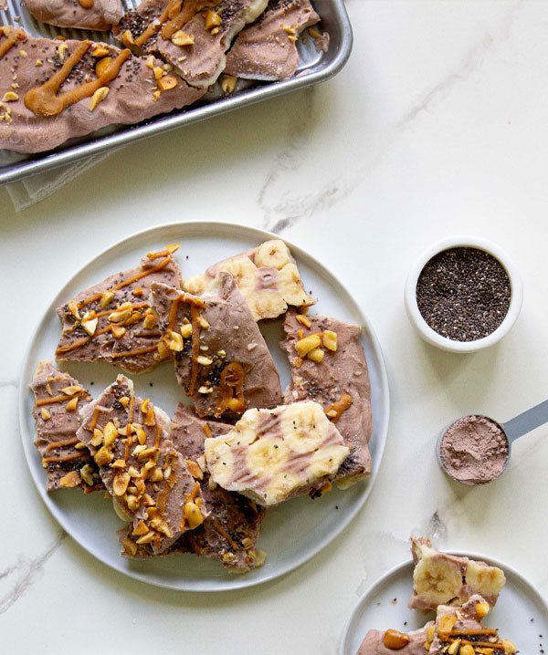 High Protein Banana Bark