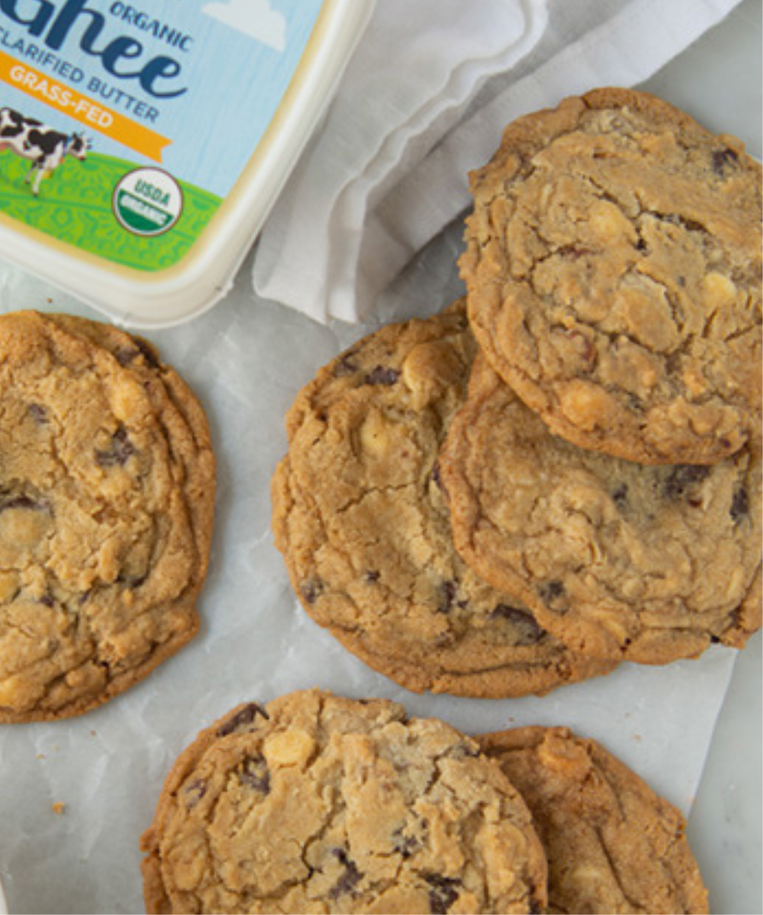 Ghee Nutty Chocolate Chip Cookies