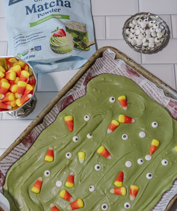 Halloween Matcha Bark