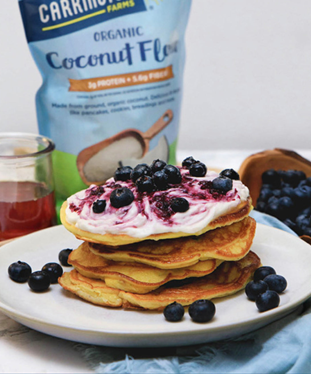 Keto Blueberry Cheesecake Pancakes