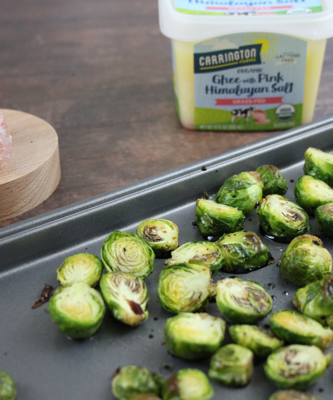 Roasted Brussel Sprouts with Ghee