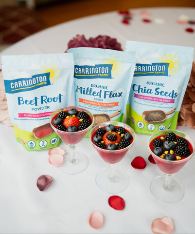 Rose Saffron Chia & Flax Pudding