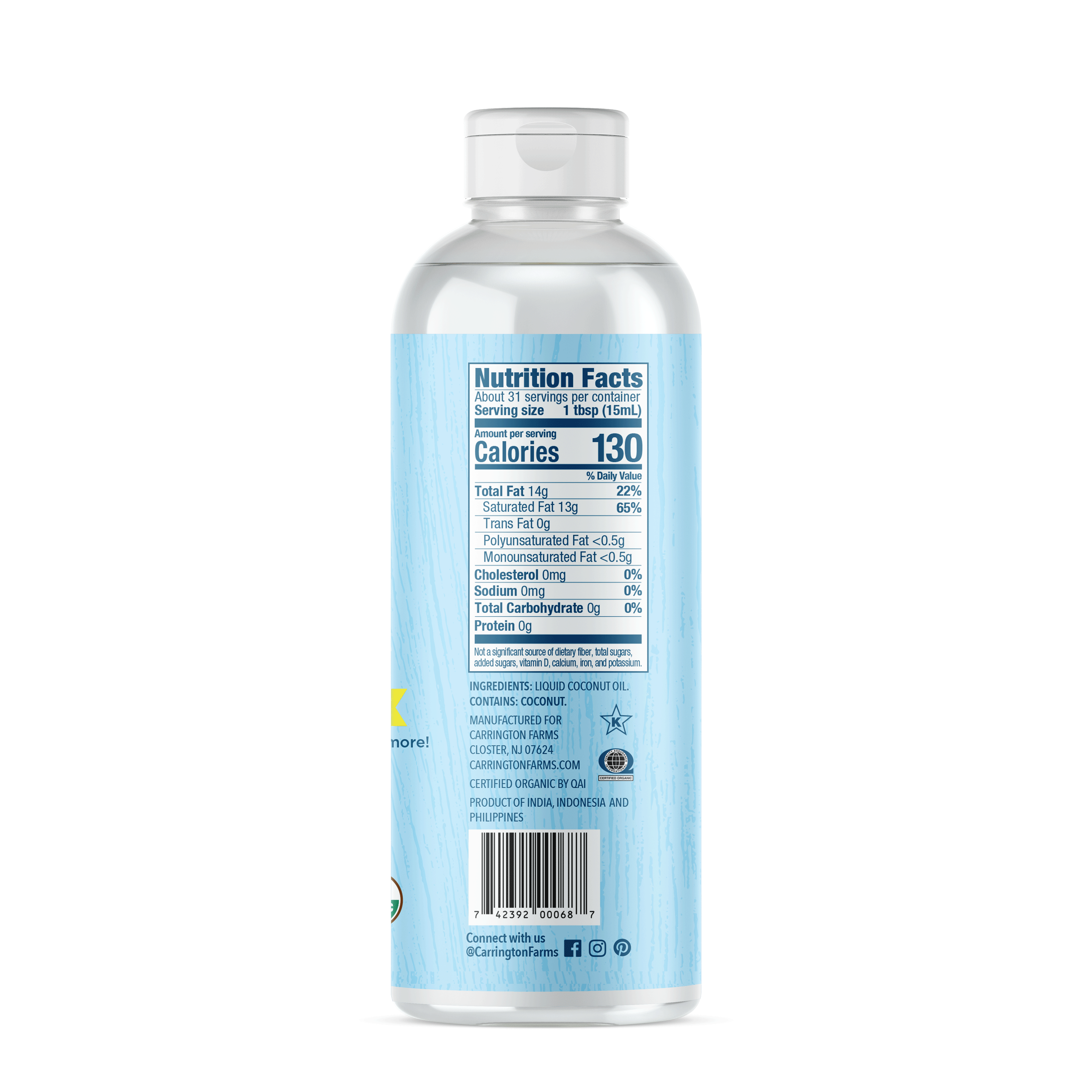 Organic MCT Oil Carrington Farms