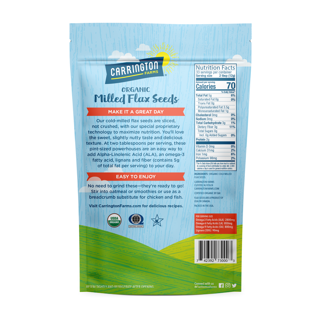 Organic Milled Flax Seeds Carrington Farms