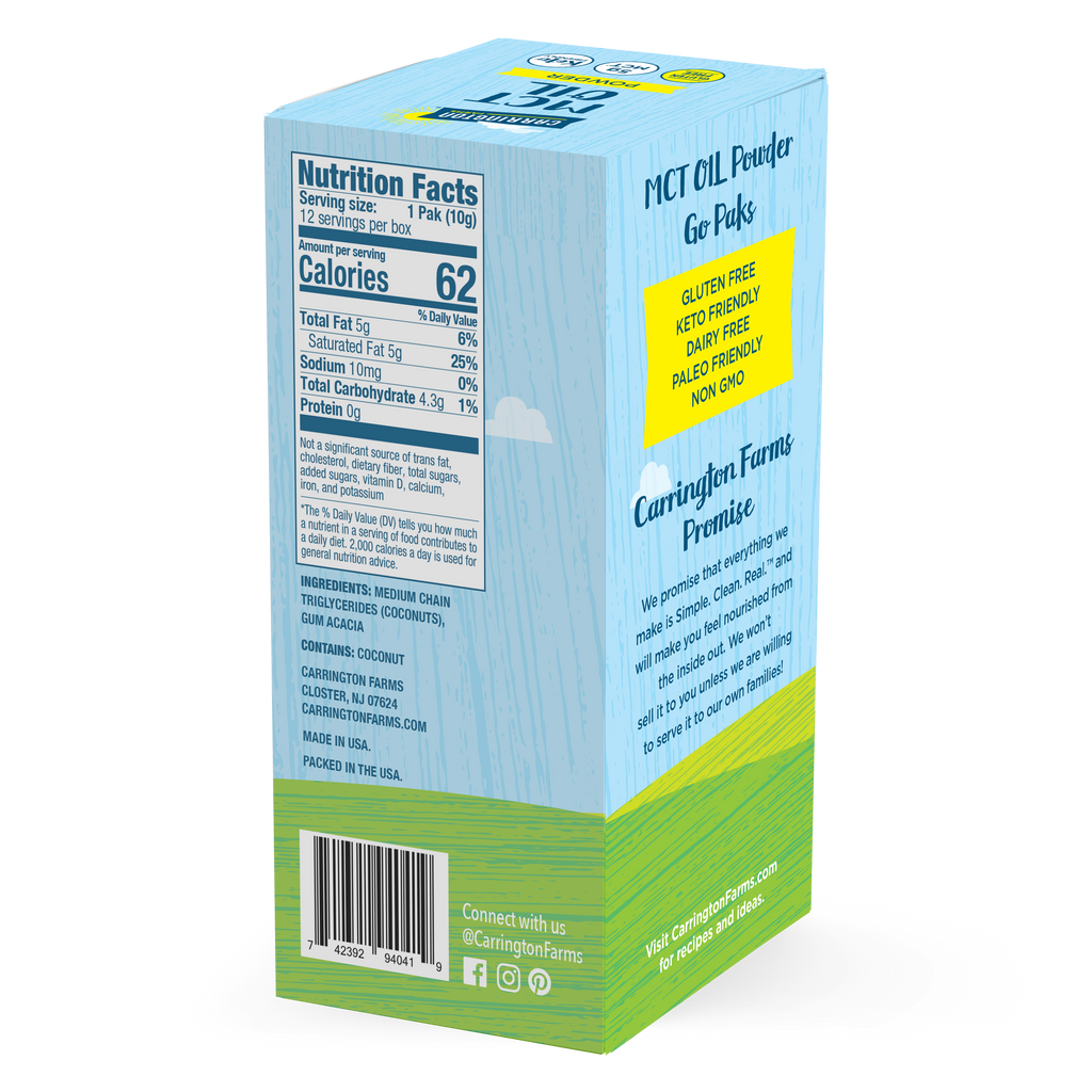 MCT Oil Powder Carrington Farms