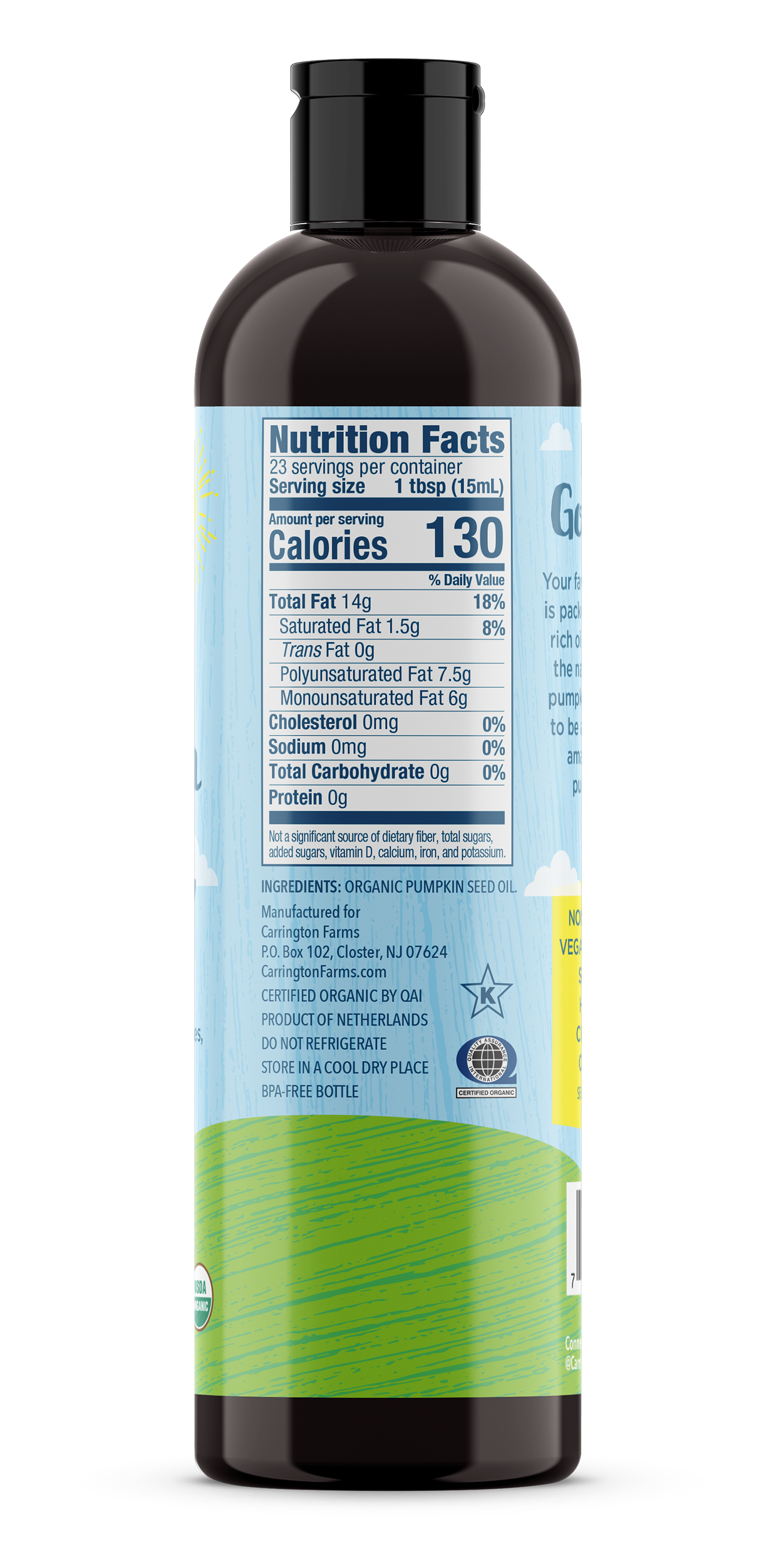Organic Pumpkin Seed Oil Carrington Farms Organic Pumpkin Seed Oil Carrington Farms