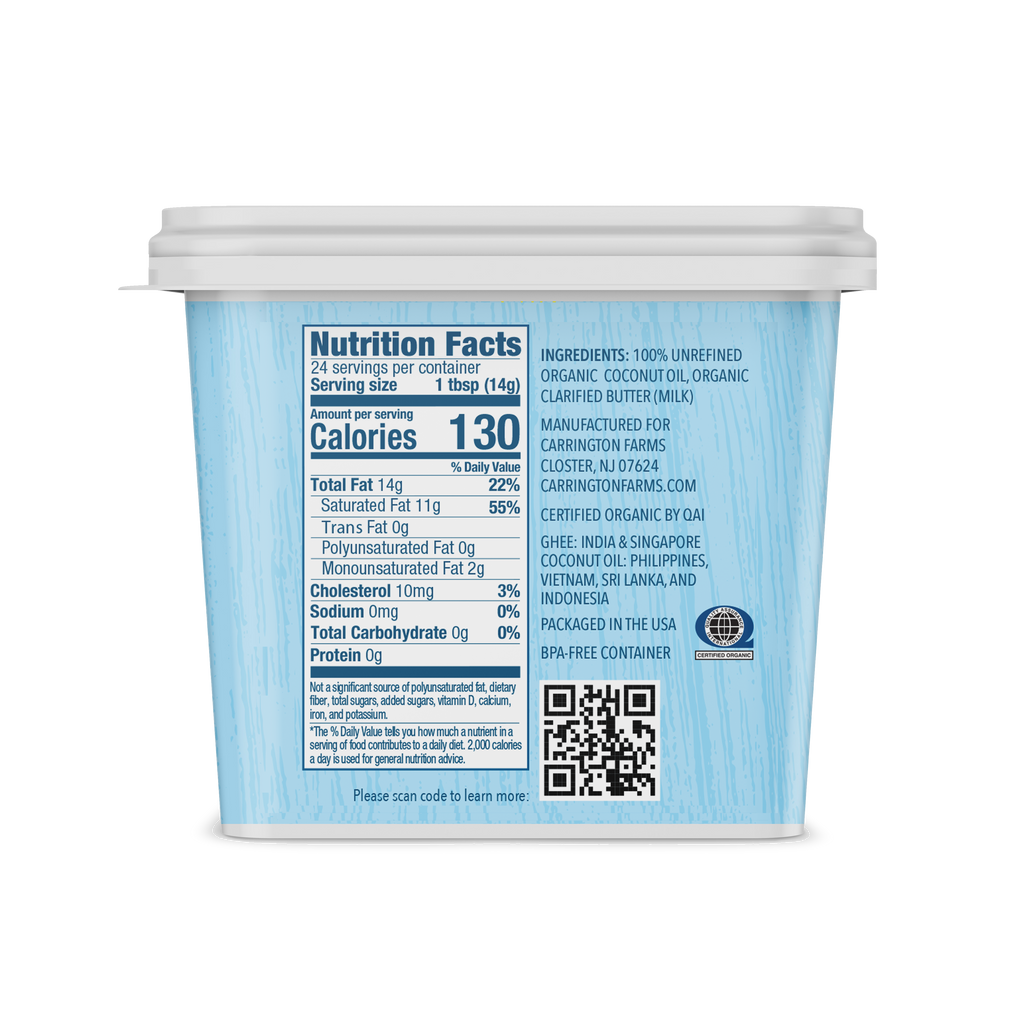 Organic Coconut Oil & Ghee Carrington Farms
