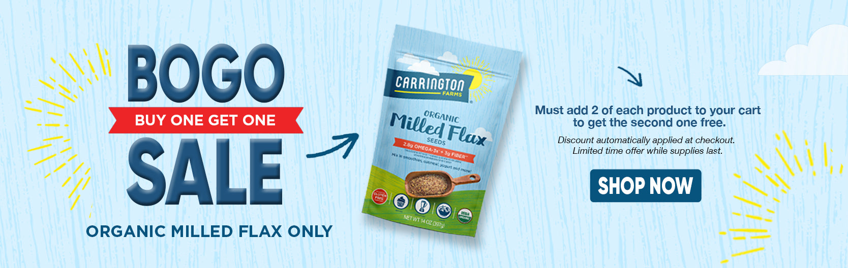 Carringtonfarms flax bogo sale