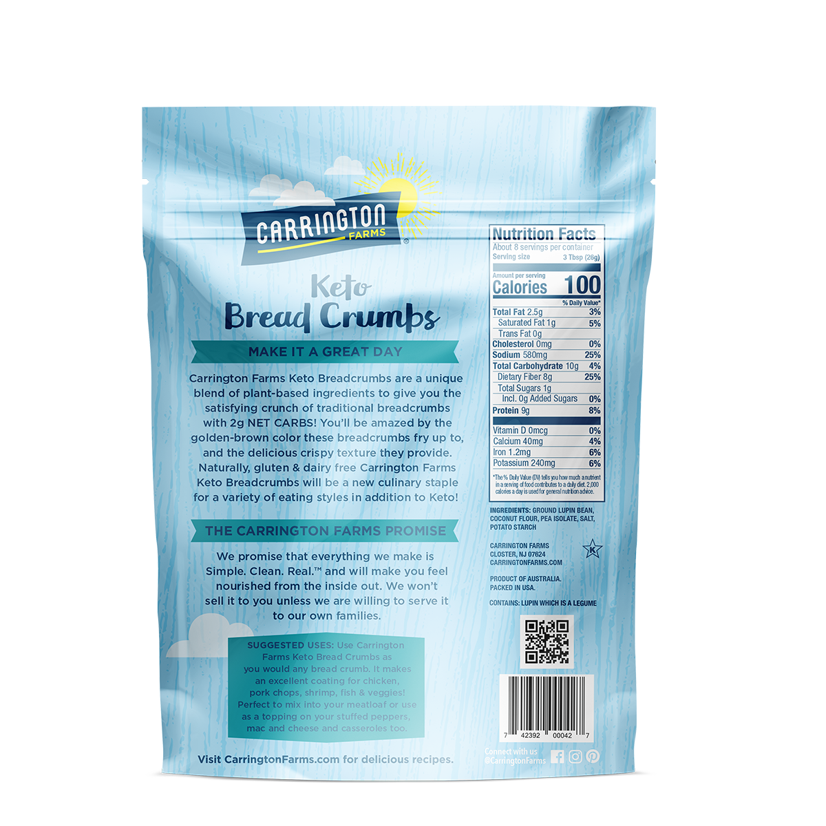 Keto Bread Crumbs Carrington Farms