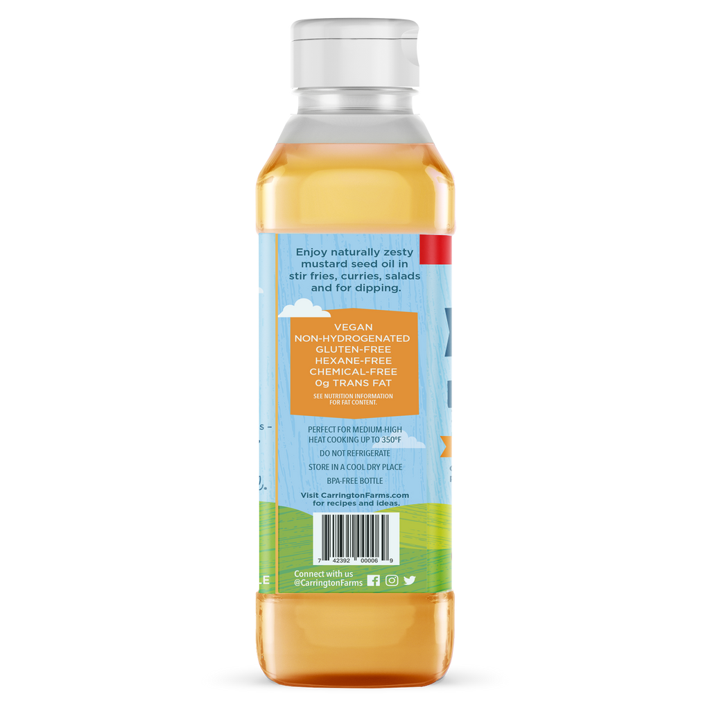 Mustard Seed Cooking Oil Carrington Farms