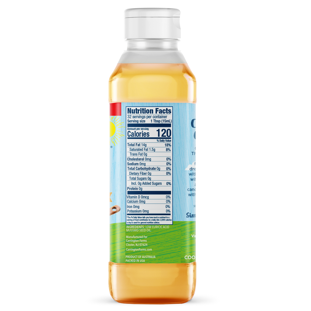 Mustard Seed Cooking Oil Carrington Farms